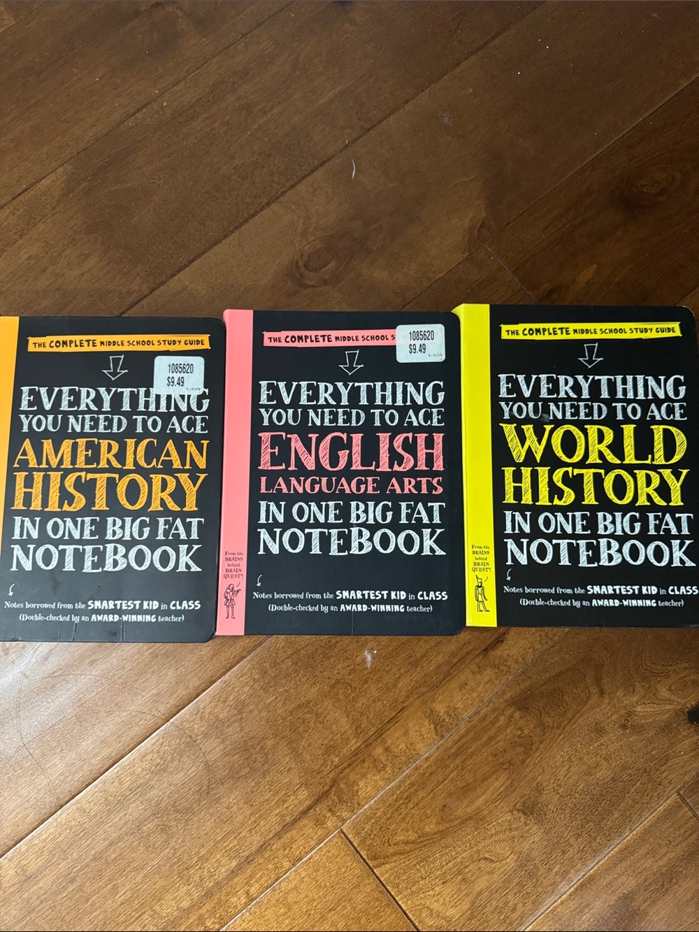 Set of 3 books for school